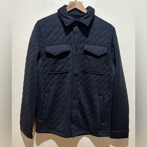 NWT Dakine Blue Quilted Shirt Jacket Shacket with Front Snaps - Men’s Size Small